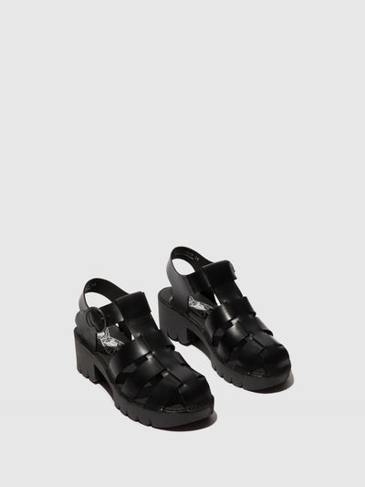 T-Strap Sandals EMME511FLY BRIDLE BLACK