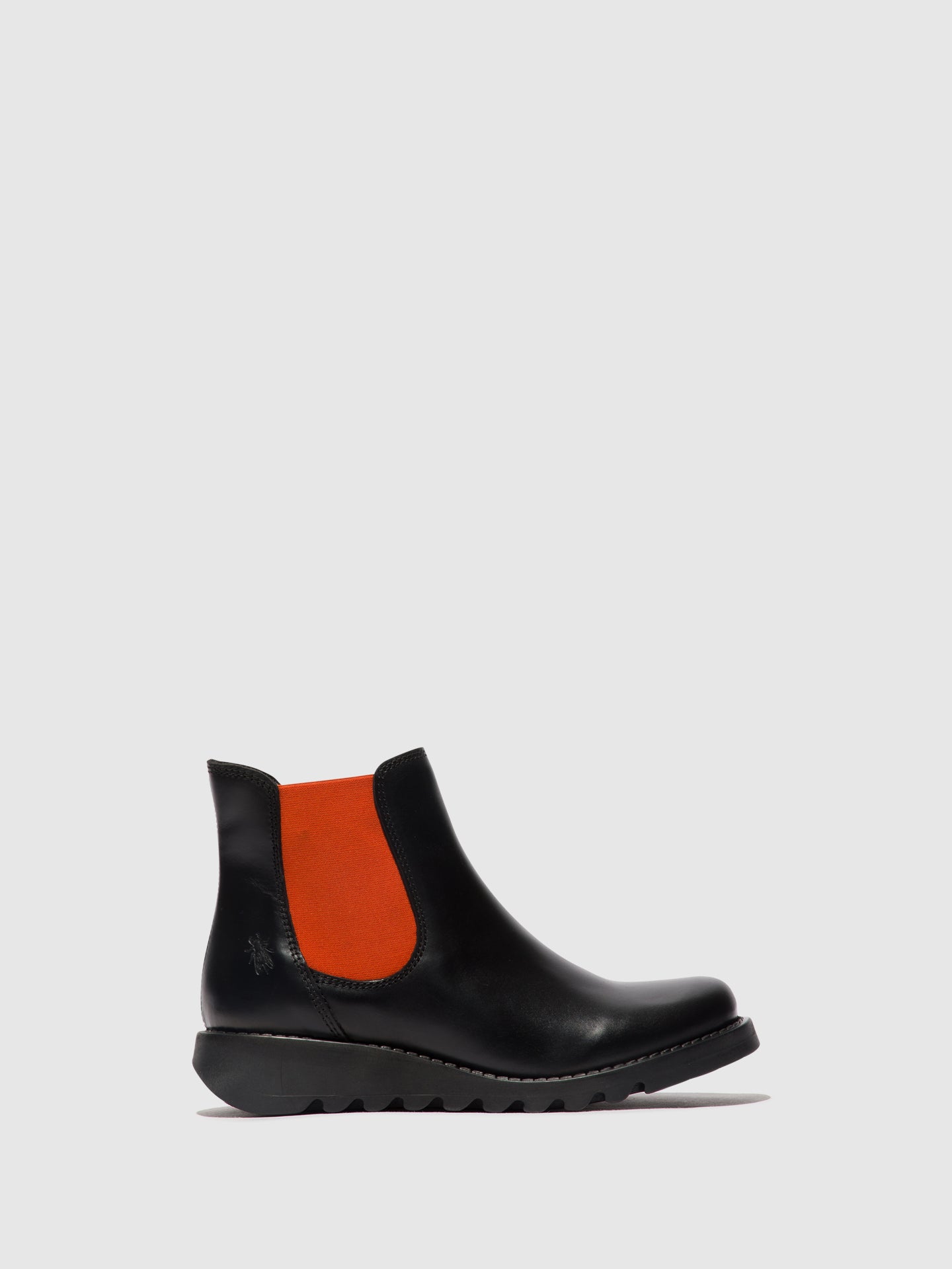 Chelsea Ankle Boots SALV BLACK ORANGE ELASTIC Fly London EU