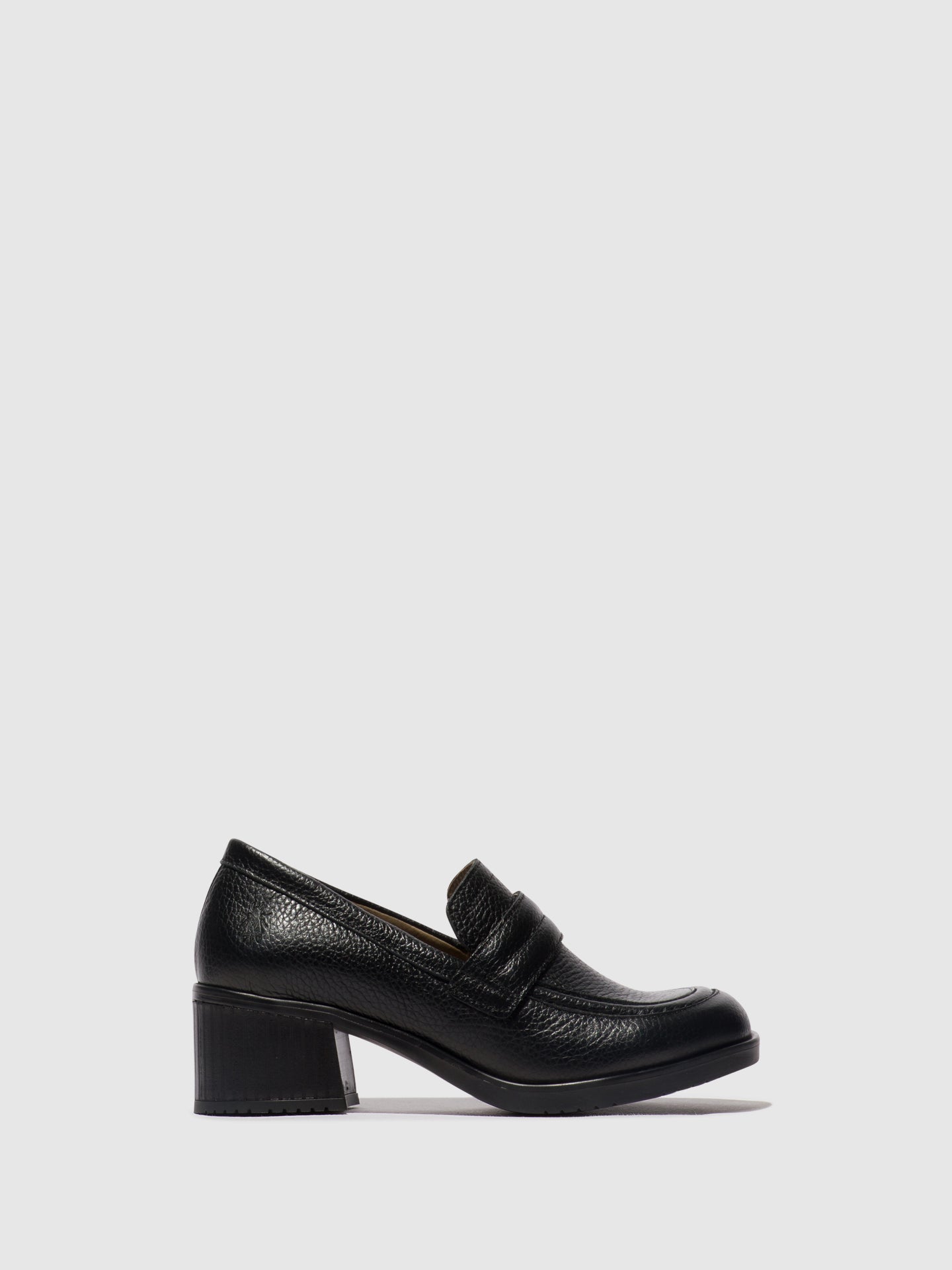 Fly London Muly Platform Penny Loafer in Black