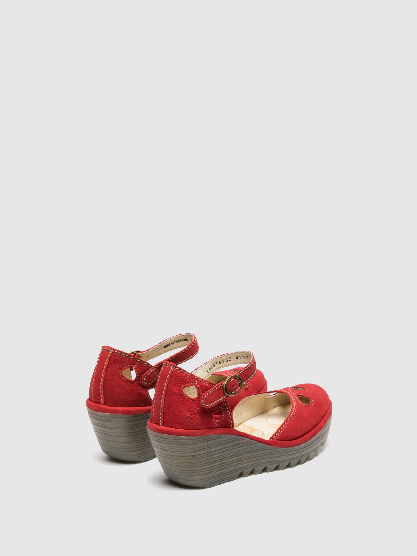 Wedge Sandals YUNA LIPSTICK RED