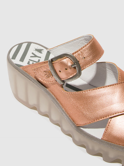 Wedge Mules BOCY409FLY BLUSH GOLD