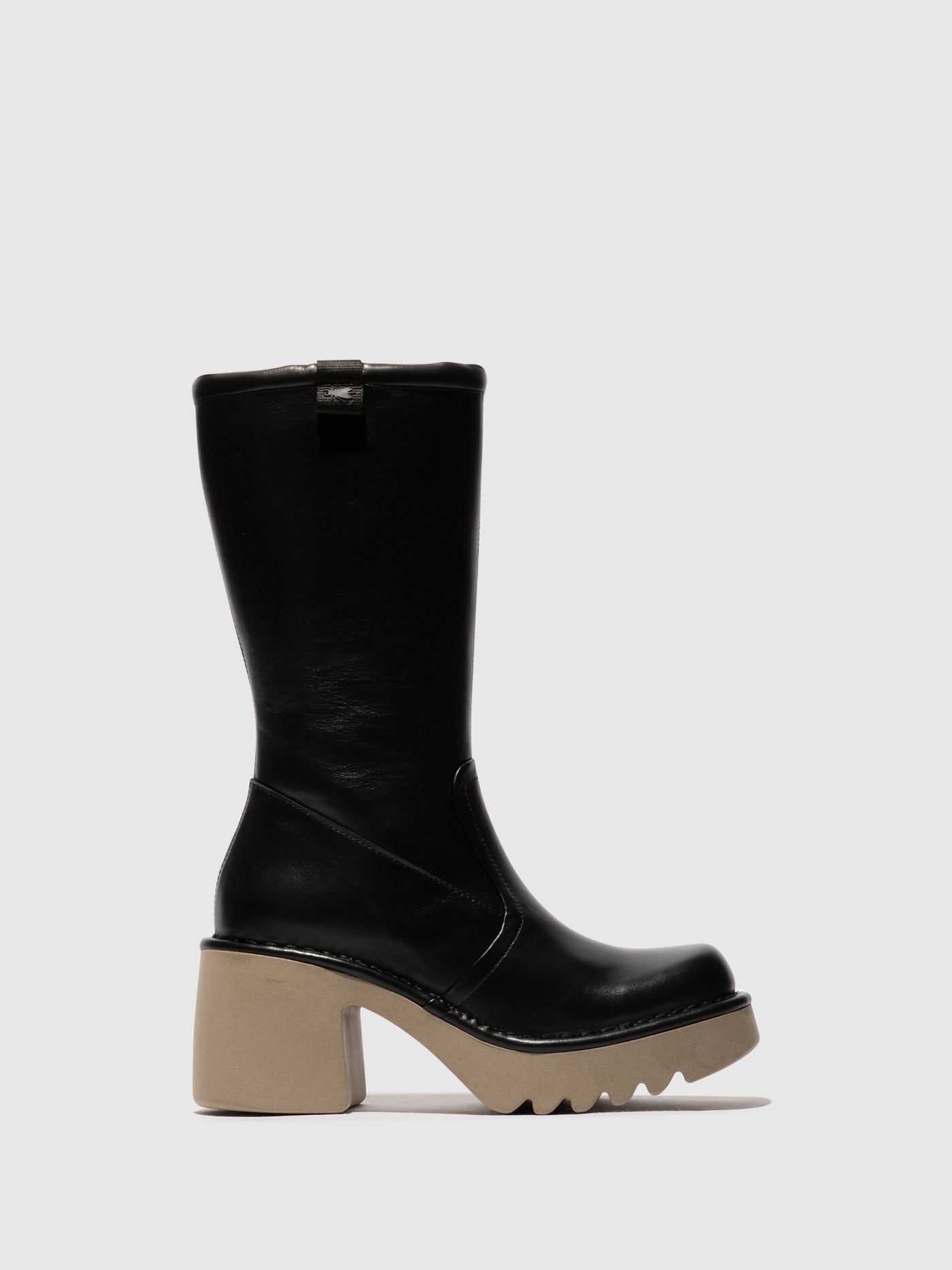 Zip Up Boots MYRE259FLY BLACK (TAUPE SOLE)