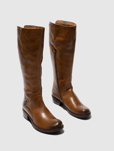 Zip Up Boots MISTRY CAMEL