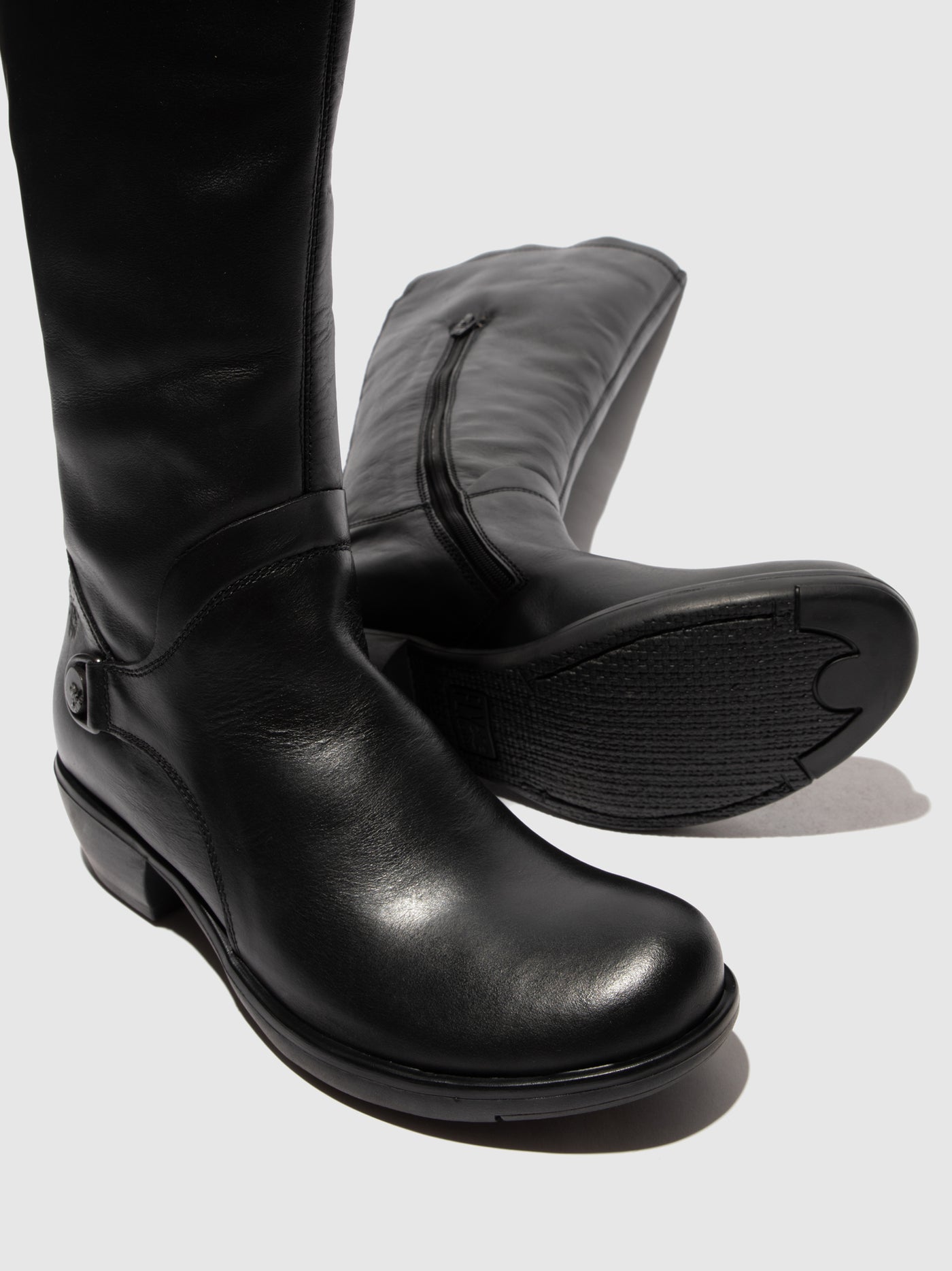 Zip Up Boots MISTRY BLACK