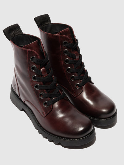 Lace-up Ankle Boots RAGI539FLY WINE