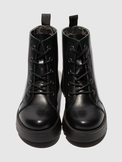 Lace-up Ankle Boots METZ788FLY JAVA GROUND/GREEN