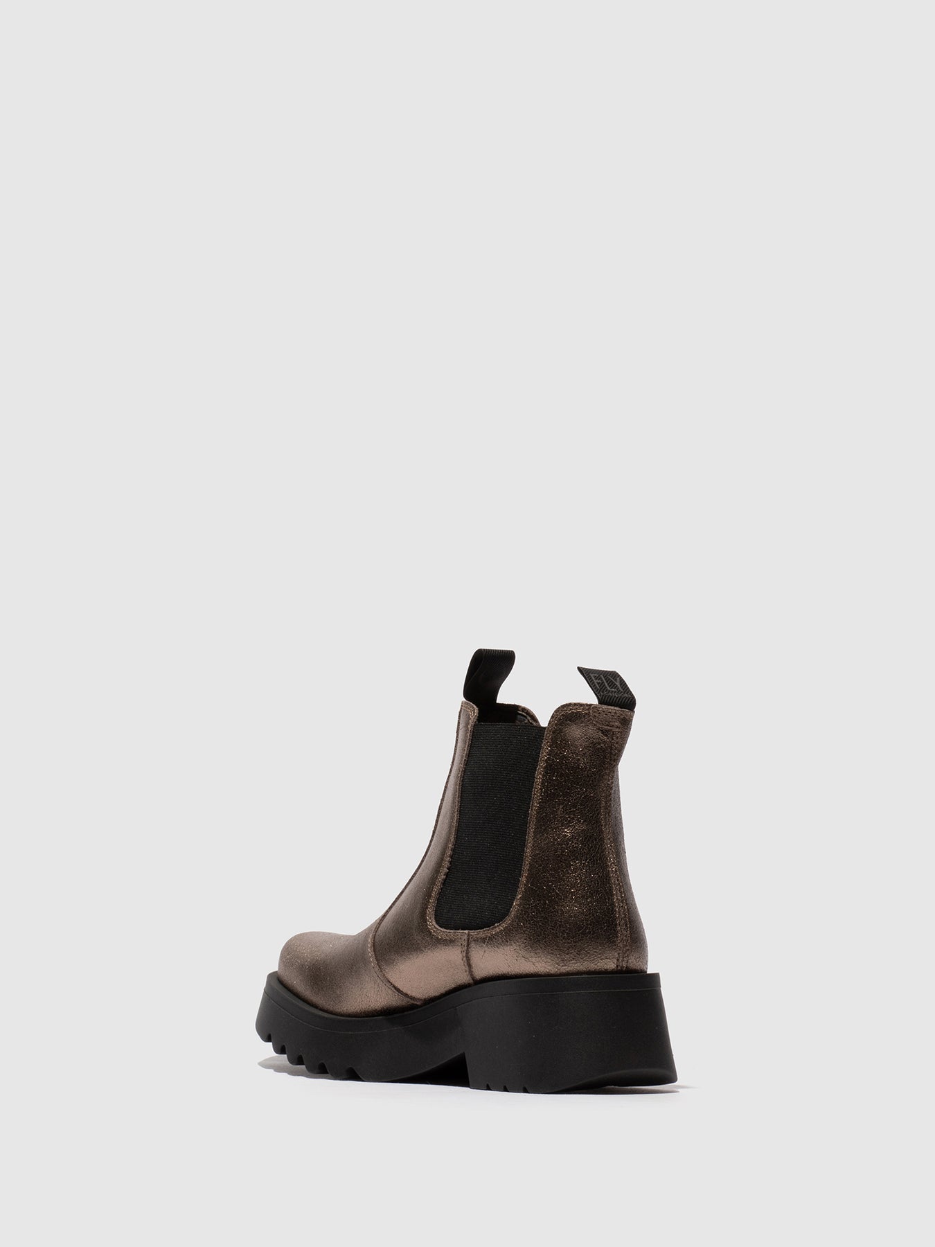 Fly London MEDI789FLY Stivali Moda Donna, Colore Oro Scuro, Numero 37, Pelle