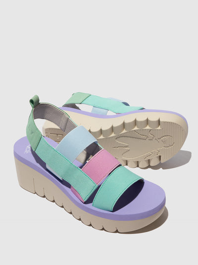 Strappy Sandals YERE847FLY SPEARMINT/MULTICOLOR/SPEARMINT