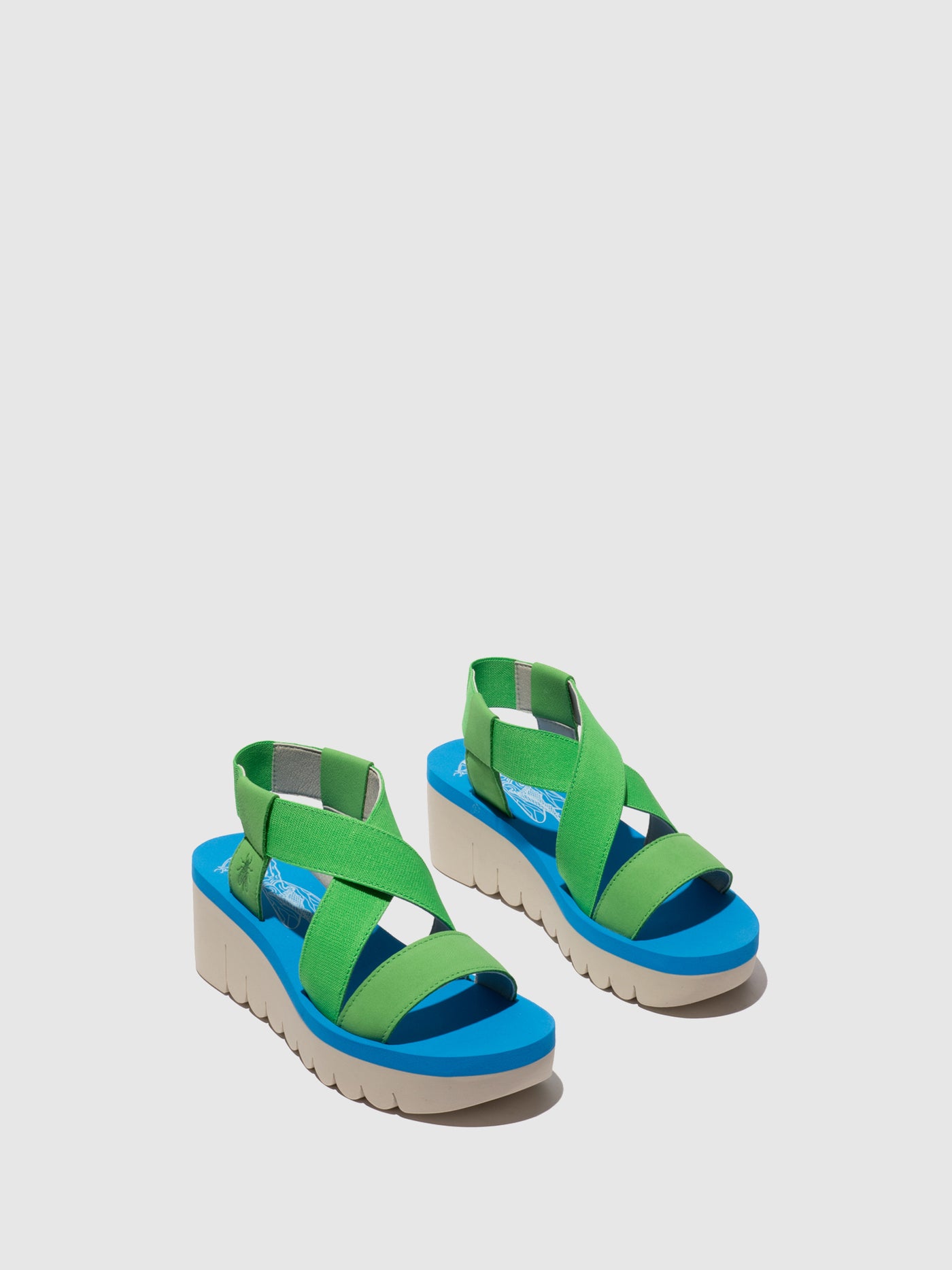 Sling-Back Sandals YABI922FLY PISTACHIO/PISTACHIO/AZURRE