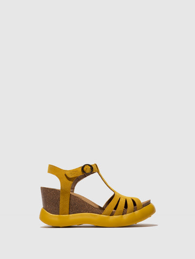 T-Strap Sandals GAIT959FLY SUEDE YELLOW