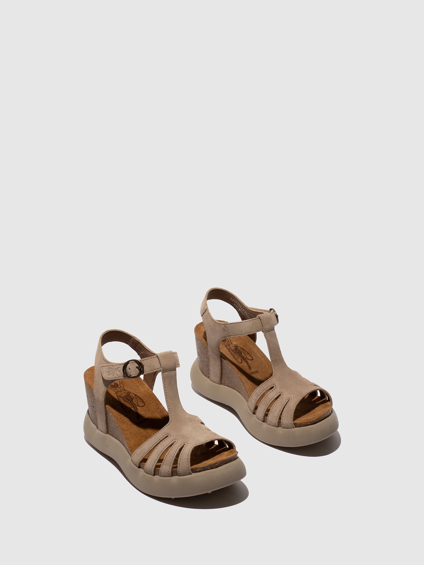 T-Strap Sandals GAIT959FLY SUEDE TAUPE