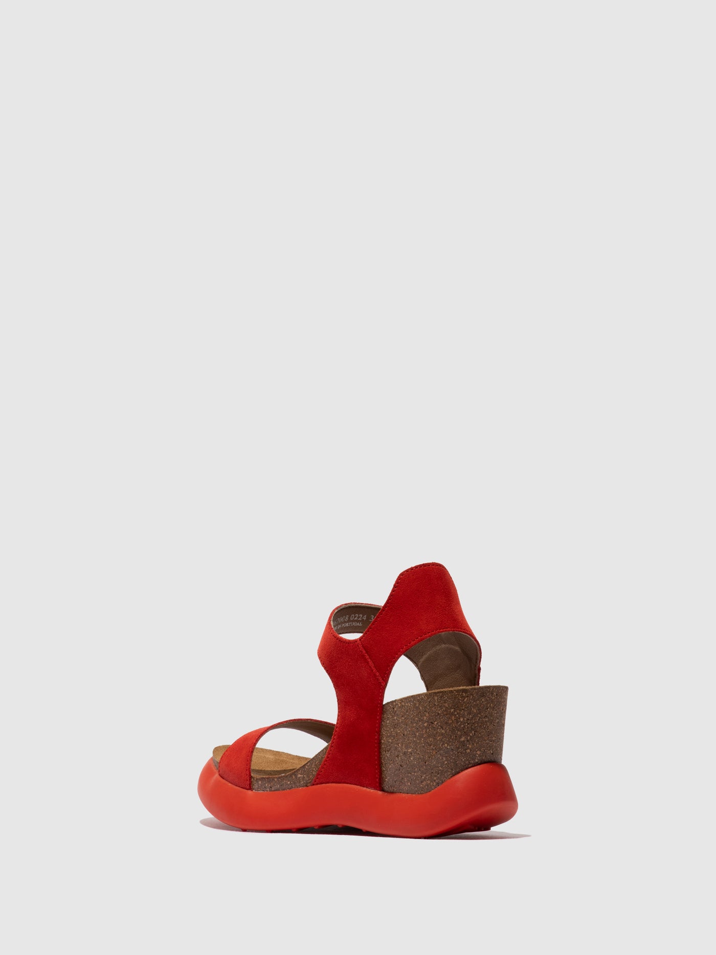 Velcro Sandals GOGO967FLY SUEDE SCARLET