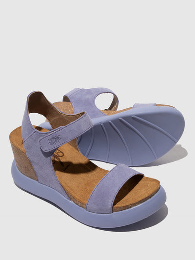 Velcro Sandals GOGO967FLY SUEDE VIOLET