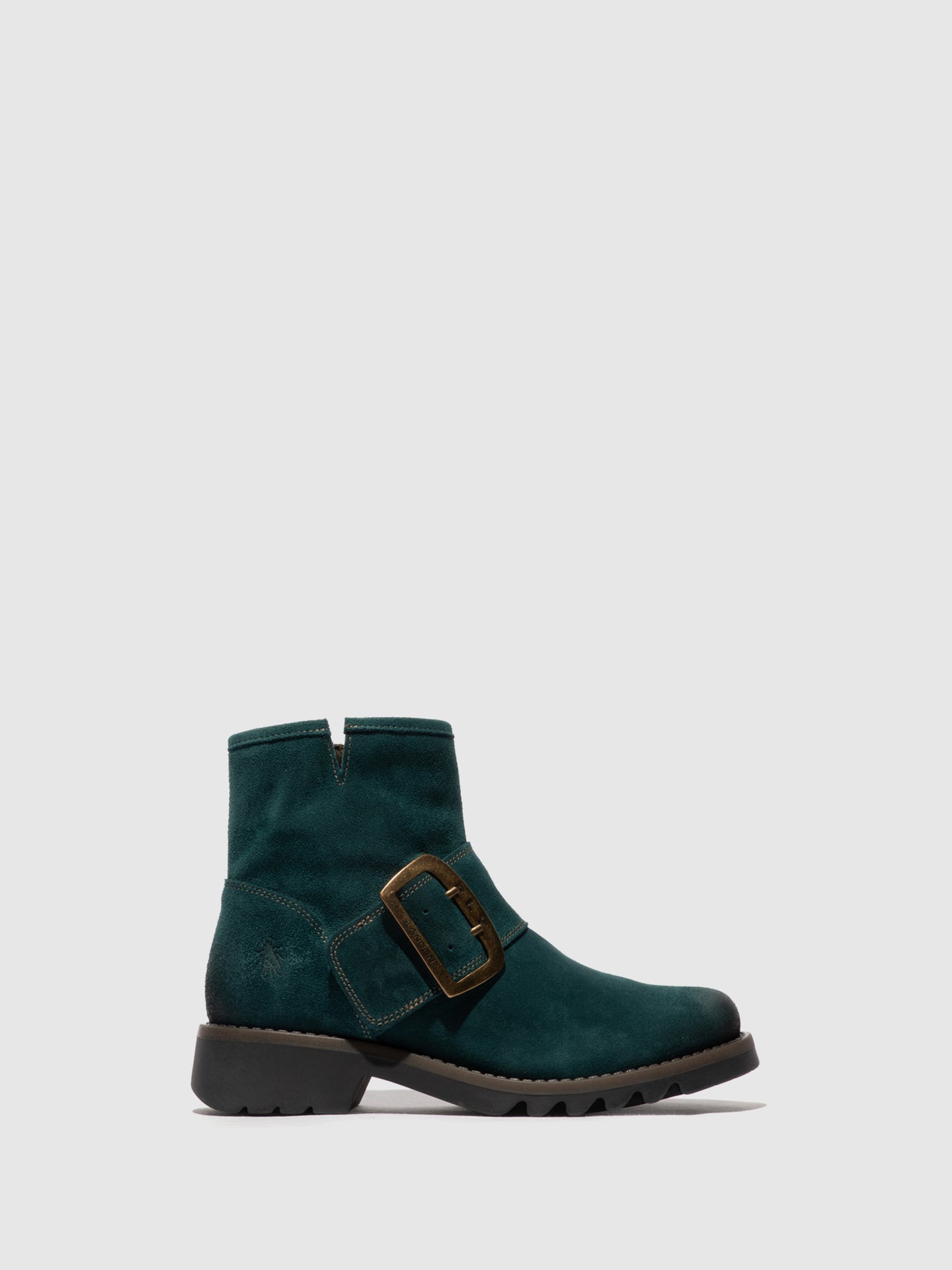 Buckle Ankle Boots RILY991FLY OIL SUEDE PETROL