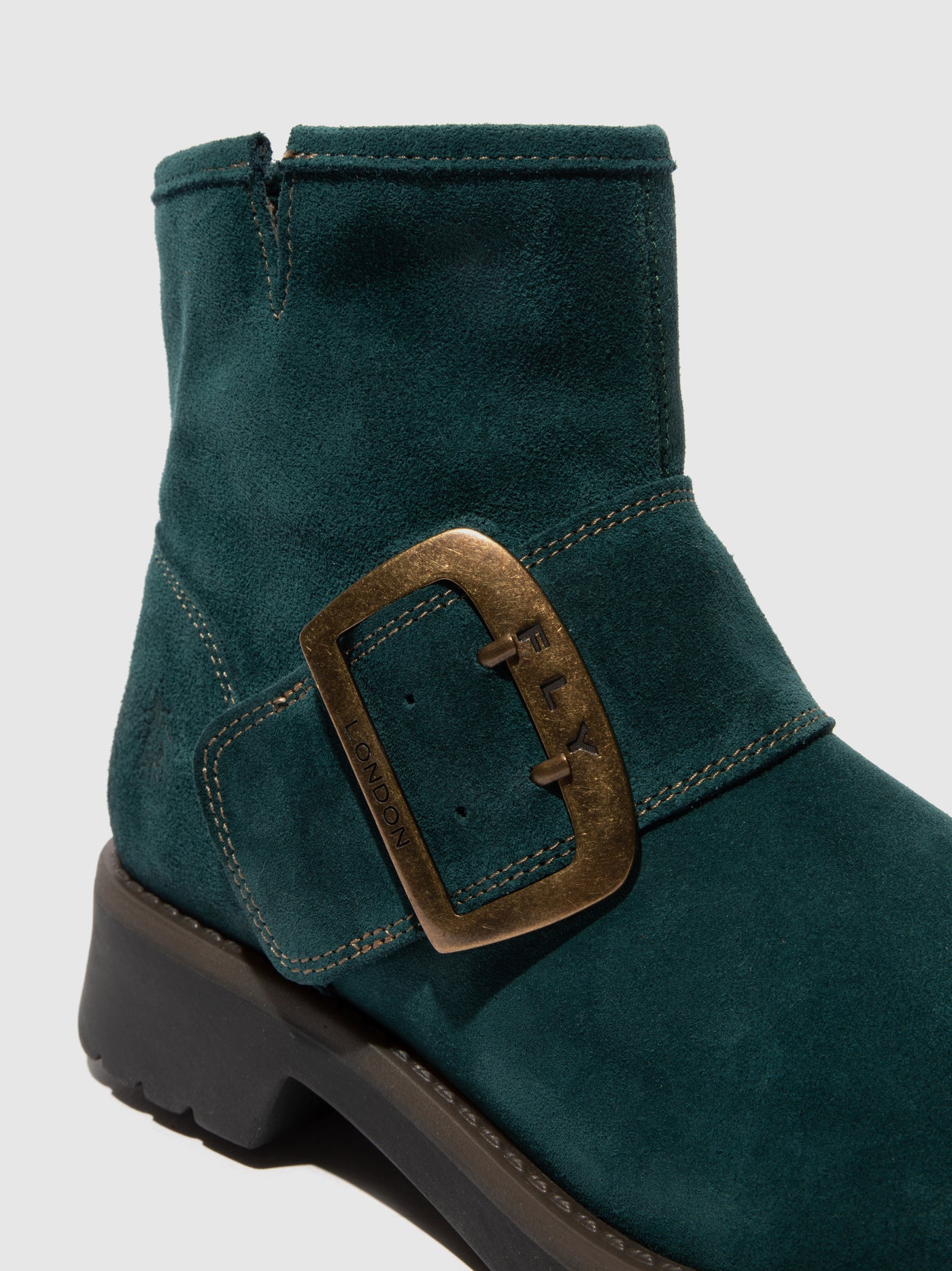 Buckle Ankle Boots RILY991FLY OIL SUEDE PETROL