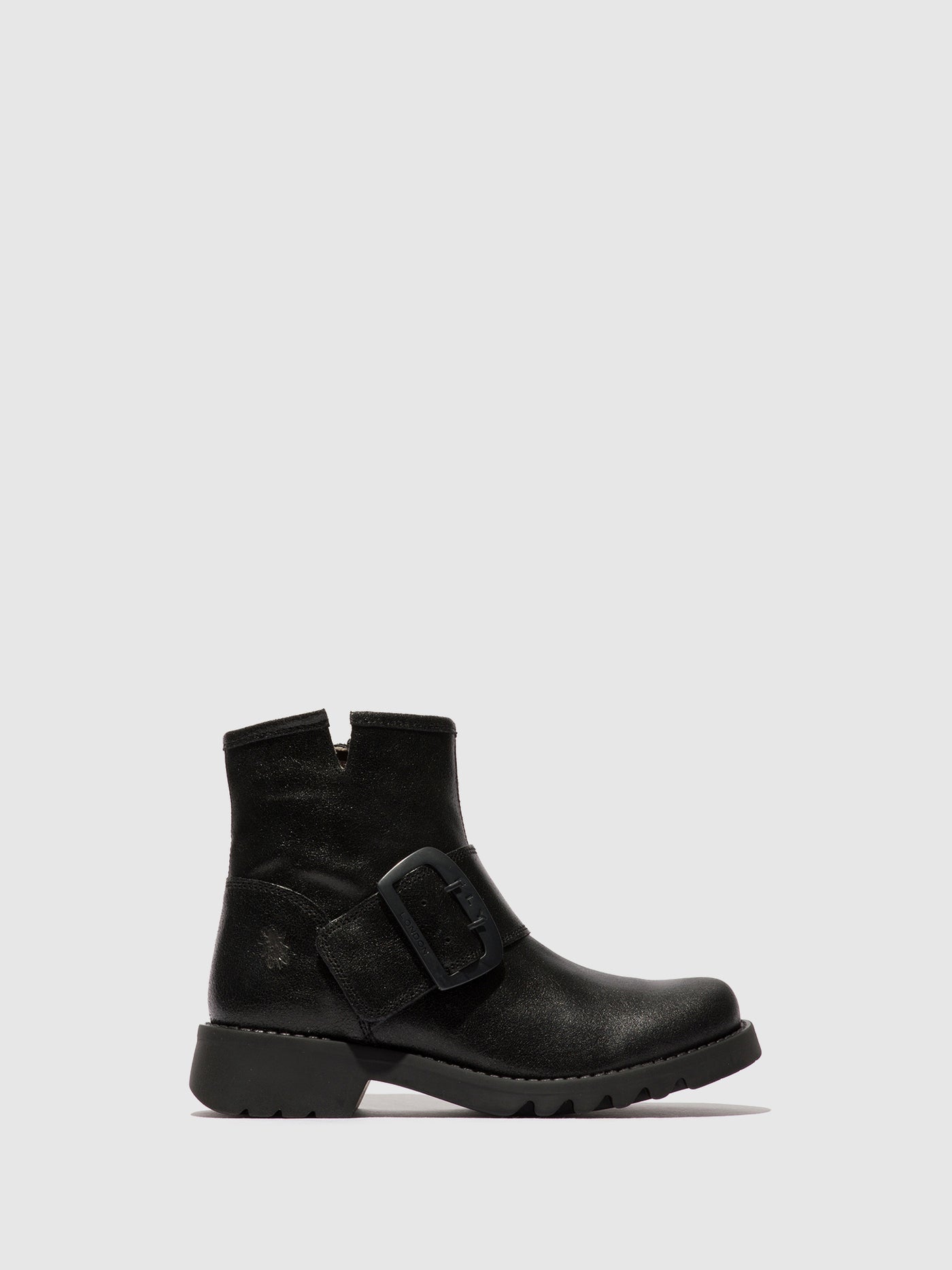 Buckle Ankle Boots RILY991FLY VALLEY BLACK