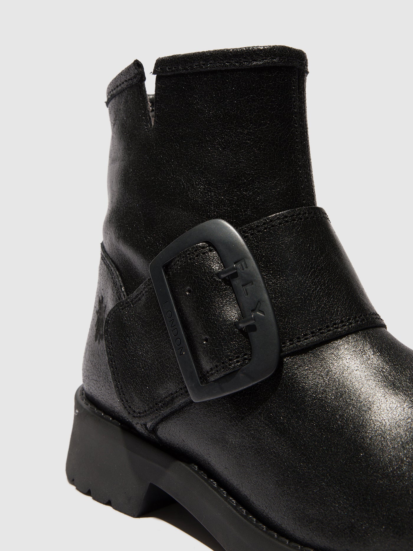 Buckle Ankle Boots RILY991FLY VALLEY BLACK