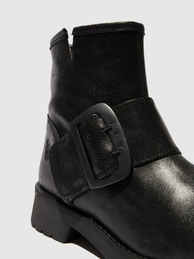 Buckle Ankle Boots RILY991FLY VALLEY BLACK