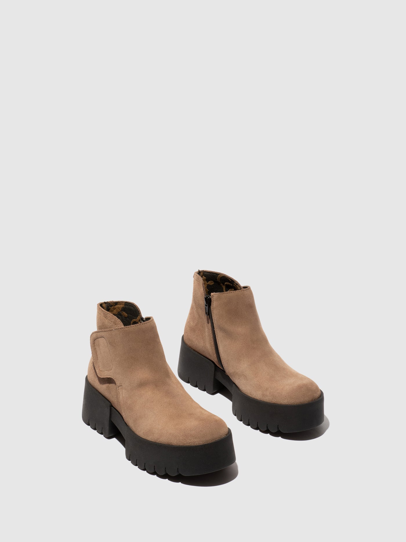 Velcro Ankle Boots ENDO006FLY TAUPE