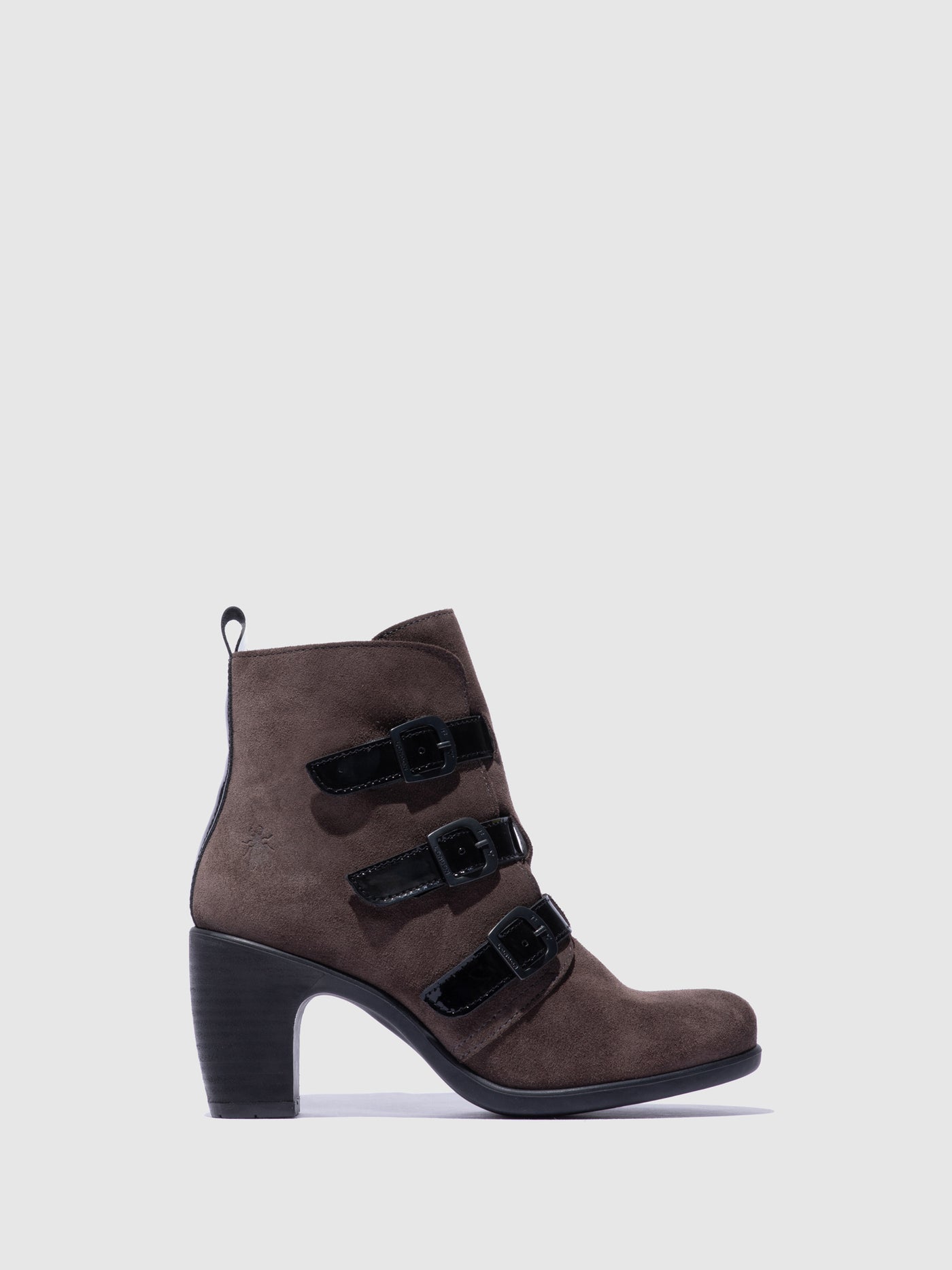 Buckle Ankle Boots KLEA012FLY ANTHRACITE/BLACK