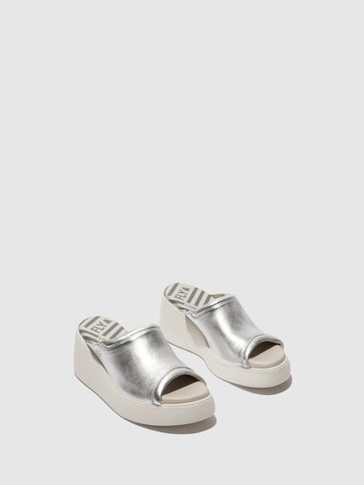 Slip-on Mules DOLI042FLY LAMINATO SILVER