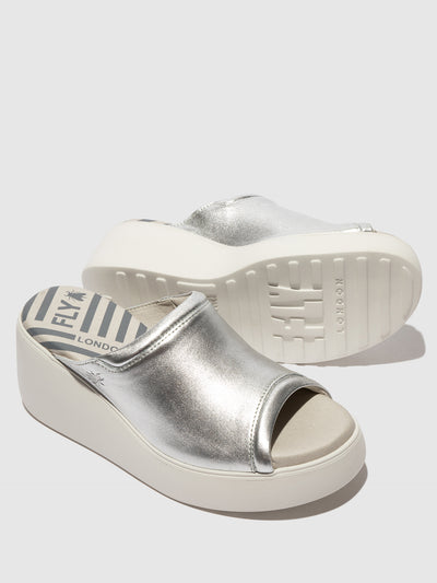 Slip-on Mules DOLI042FLY LAMINATO SILVER