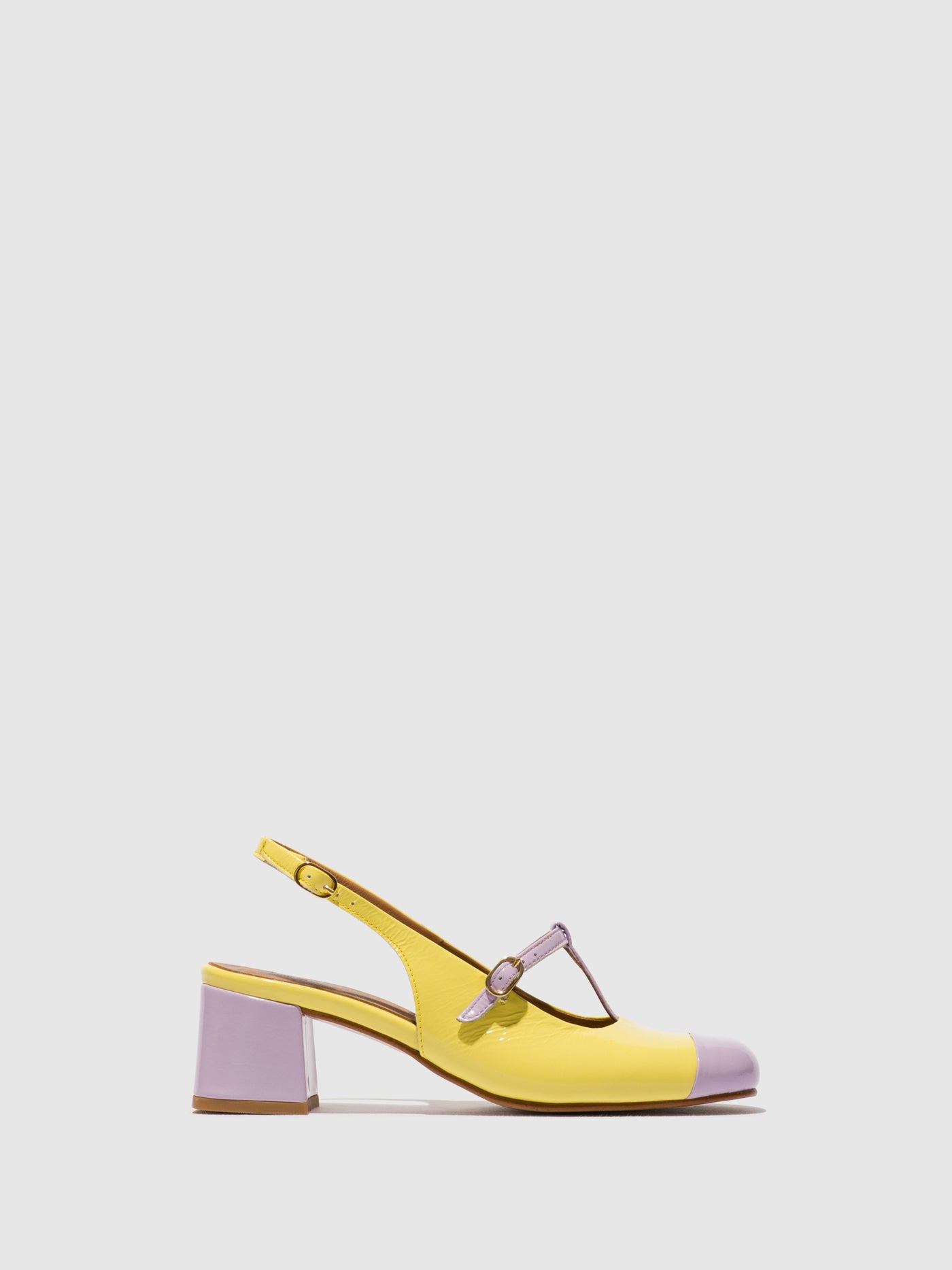 Sling-Back Sandals SOLN083FLY VIOLET/LEMON