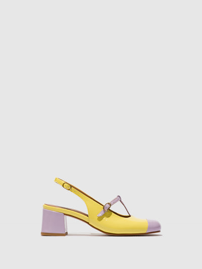 Sling-Back Sandals SOLN083FLY VIOLET/LEMON