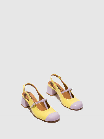 Sling-Back Sandals SOLN083FLY VIOLET/LEMON