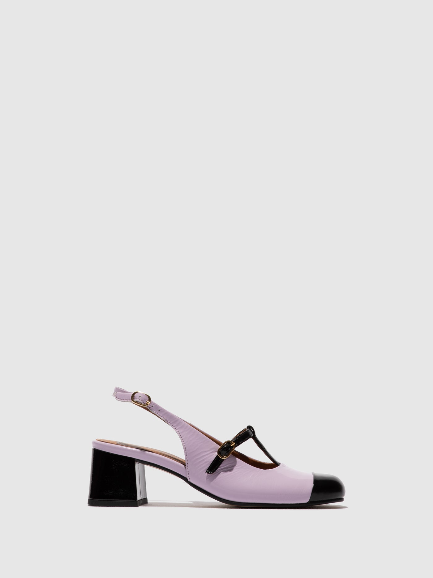 Sling-Back Sandals SOLN083FLY BLACK/VIOLET