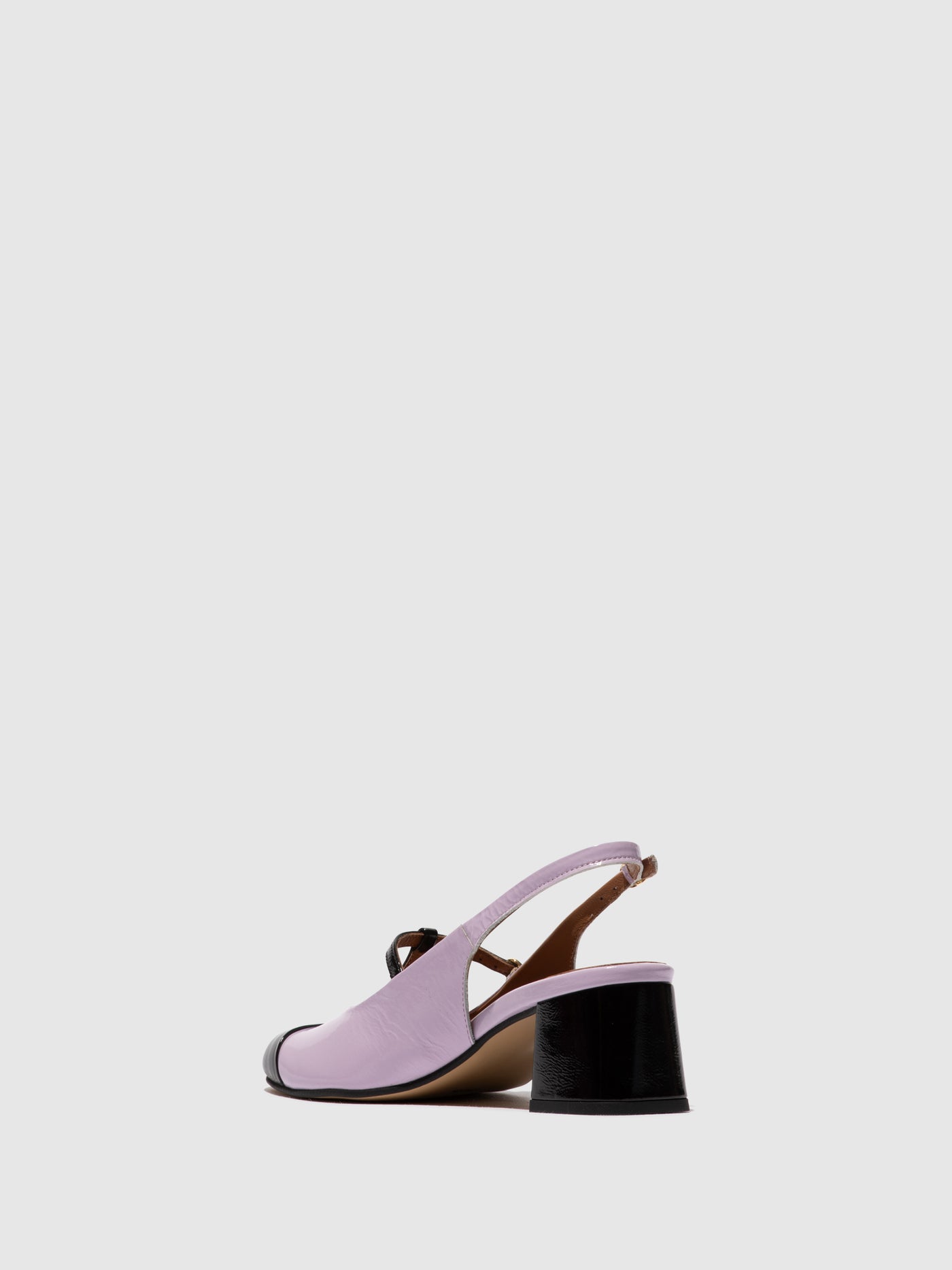 Sling-Back Sandals SOLN083FLY BLACK/VIOLET