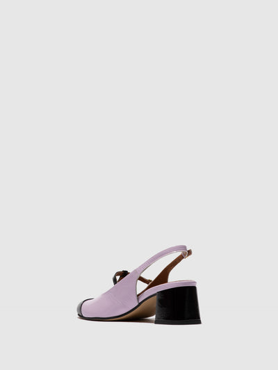 Sling-Back Sandals SOLN083FLY BLACK/VIOLET