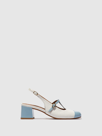 Sling-Back Sandals SOLN083FLY SKY BLUE/OFFWHITE