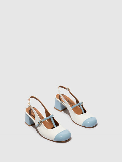 Sling-Back Sandals SOLN083FLY SKY BLUE/OFFWHITE