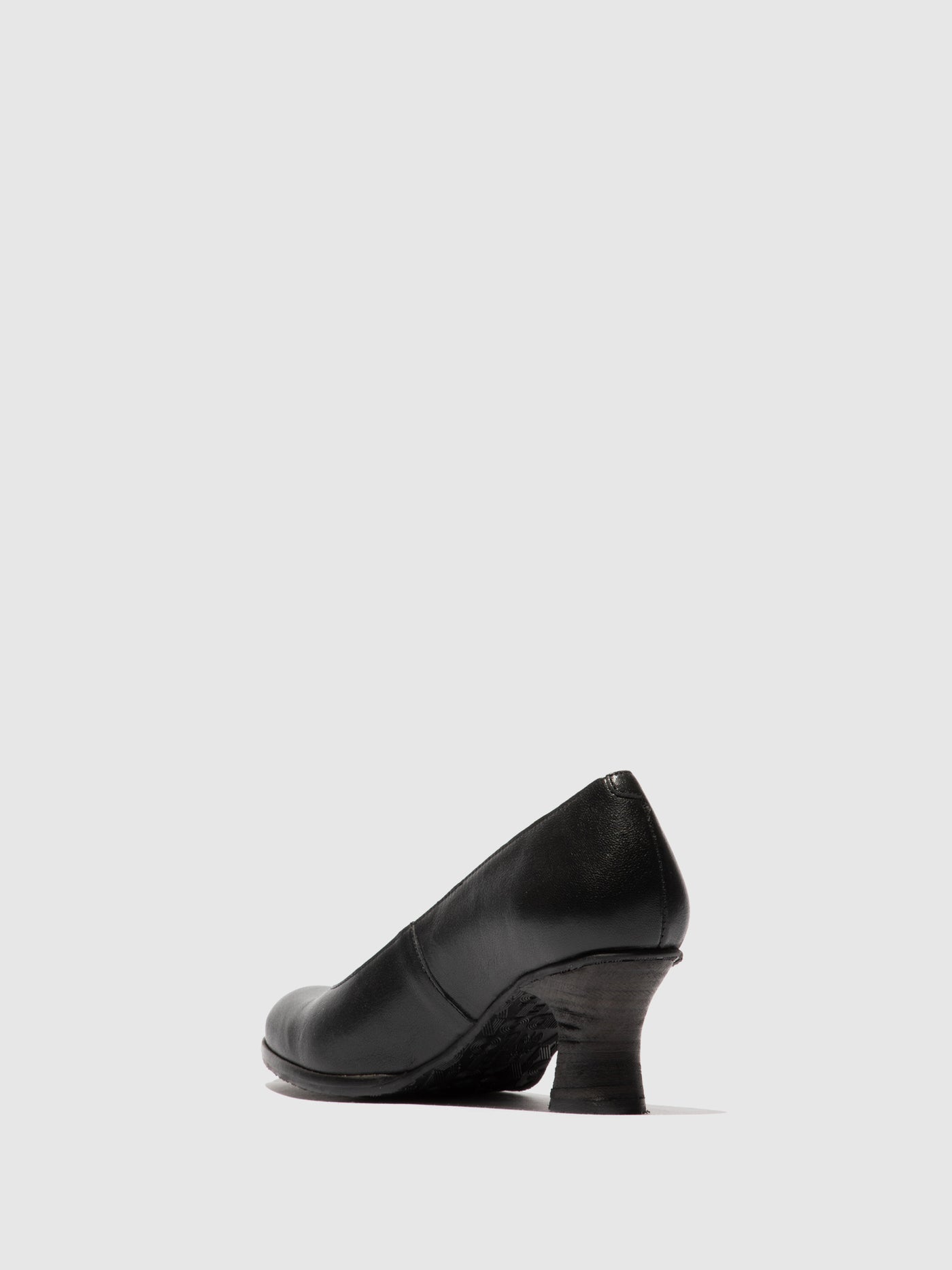 Heel Shoes BAZE086FLY LEATHER  BLACK