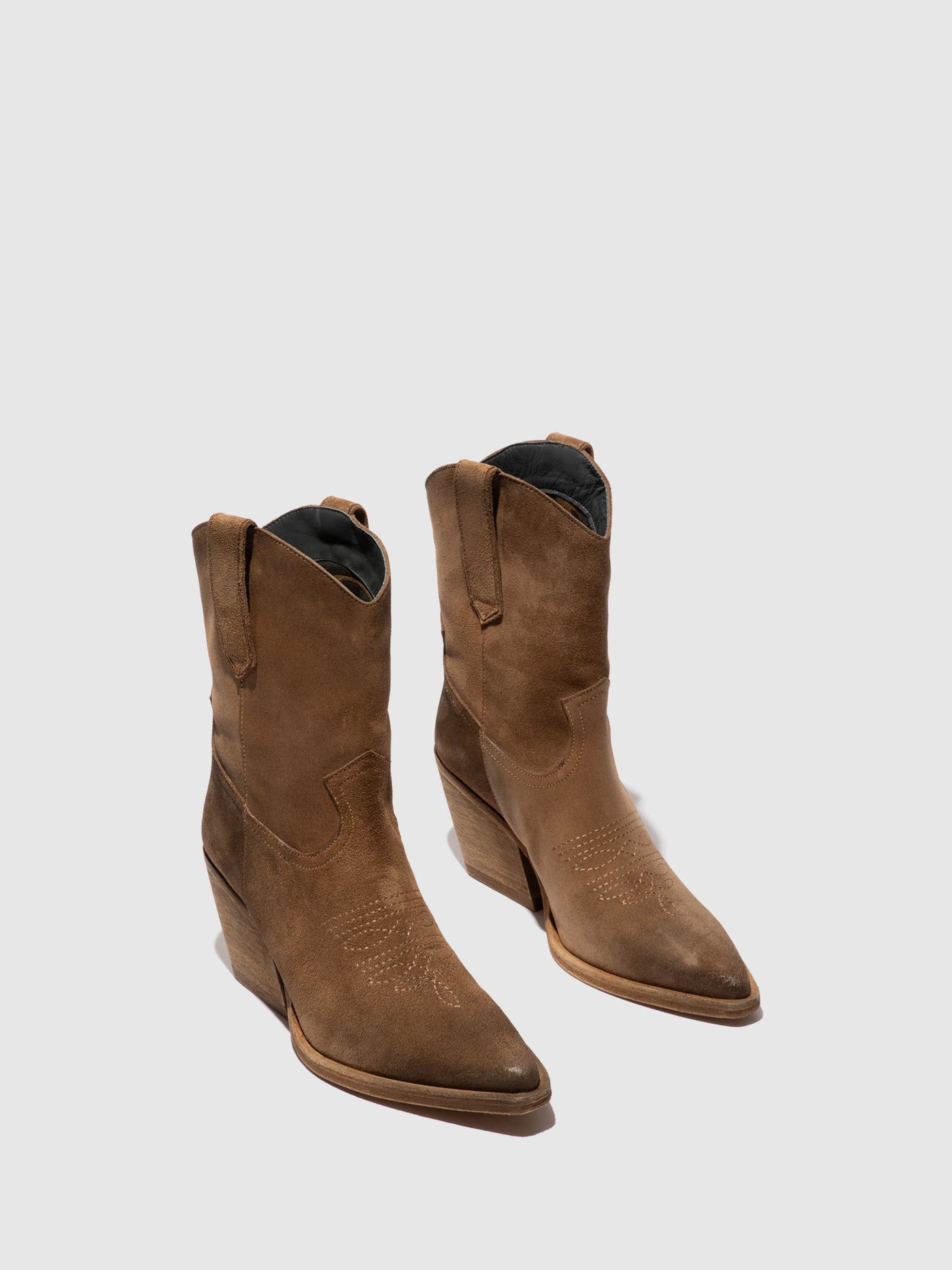 Zip Up Ankle Boots WOFY093FLY TAUPE