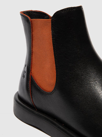 Chelsea Ankle Boots TICH099FLY BLACK/RED