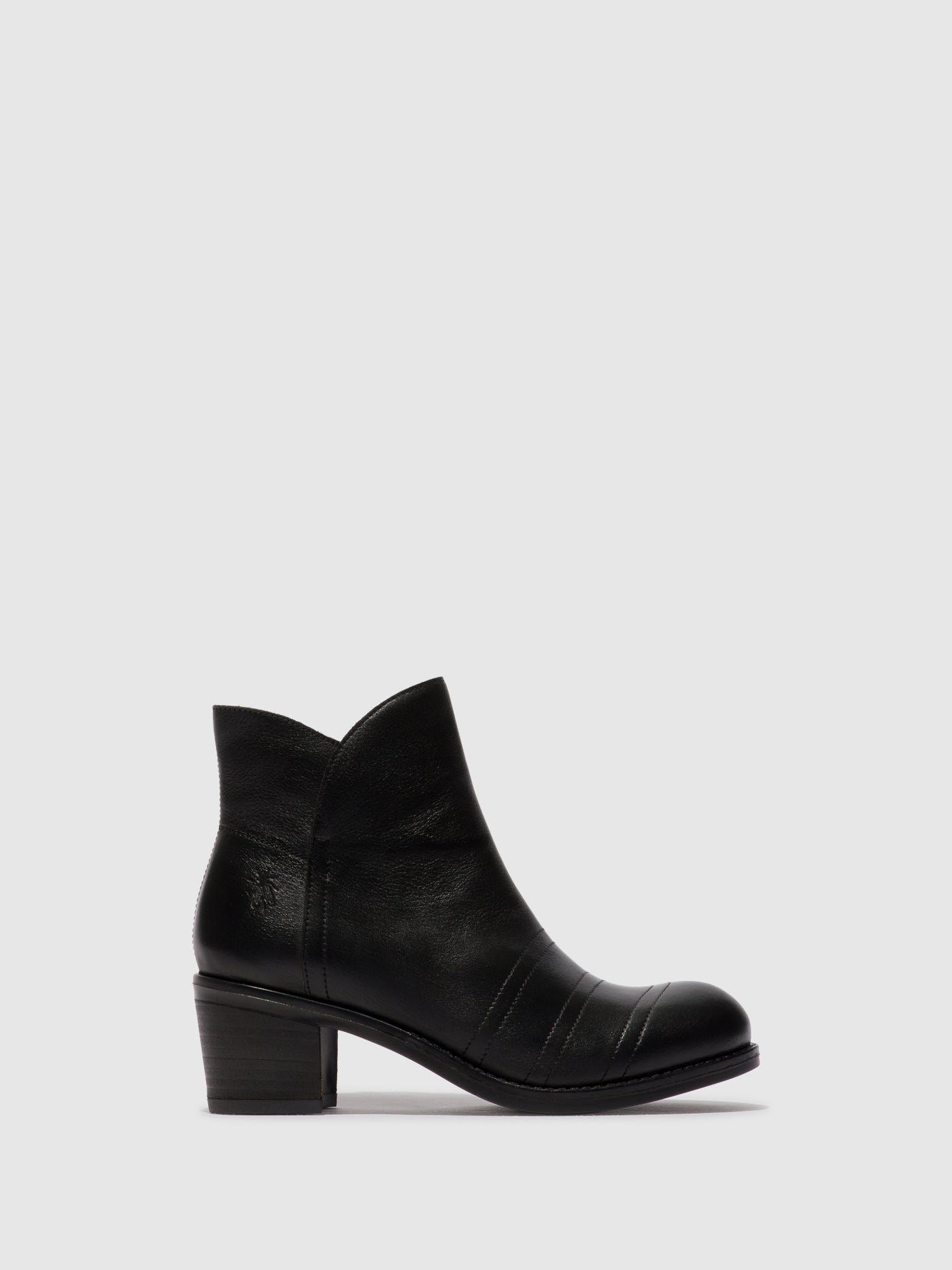 Zip Up Ankle Boots ZAGY111FLY BLACK