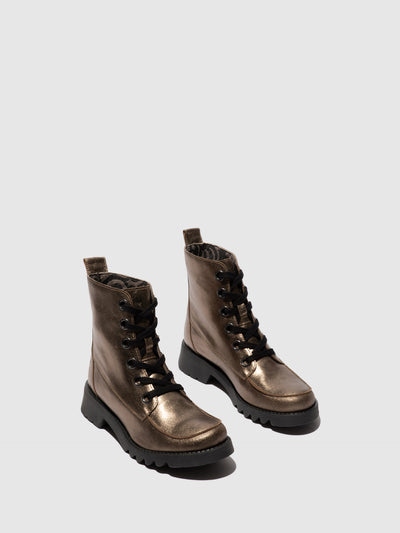 Lace-up Ankle Boots ROLL113FLY DARK GOLD