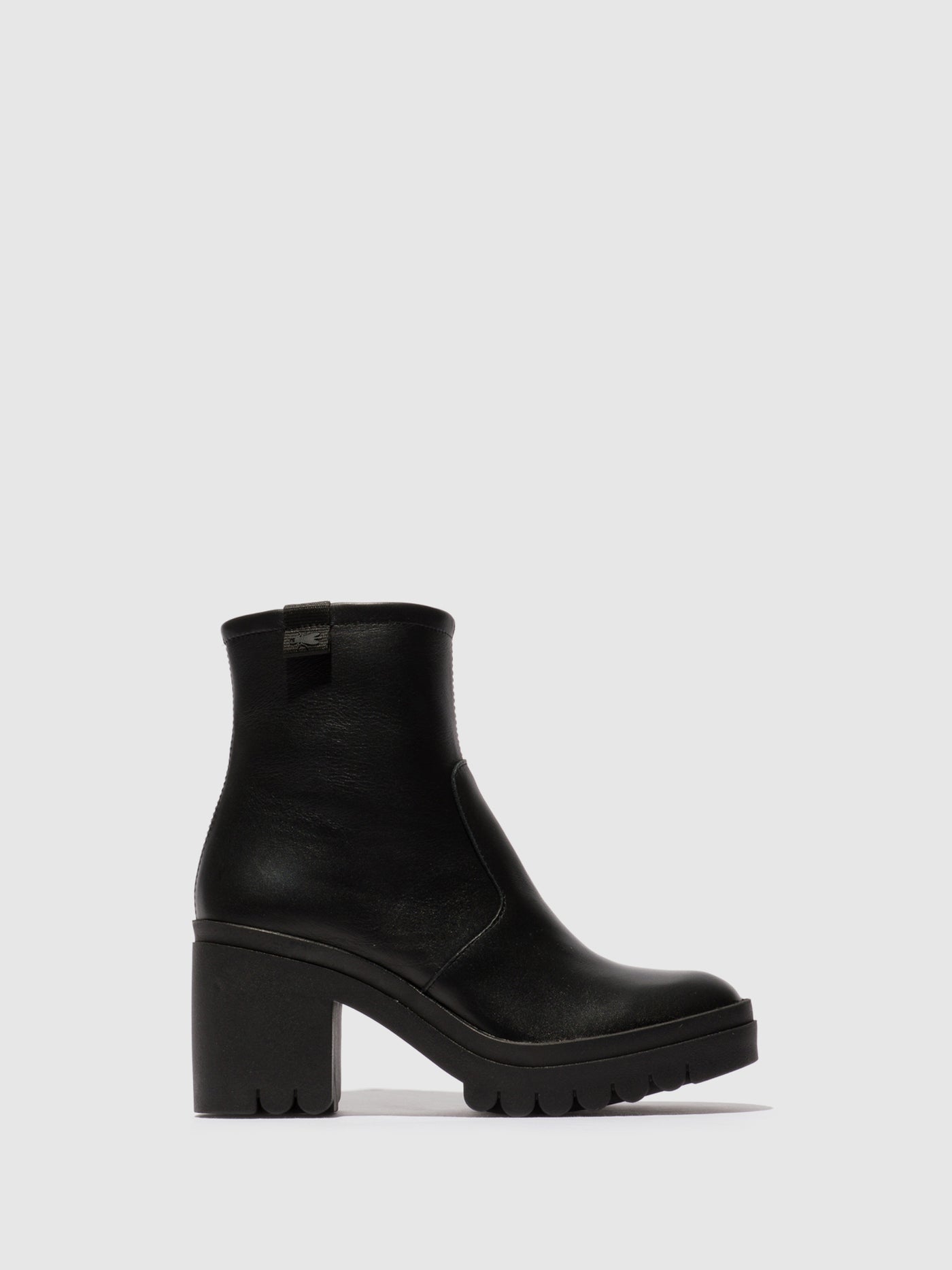 Zip Up Ankle Boots TAGI119FLY BLACK