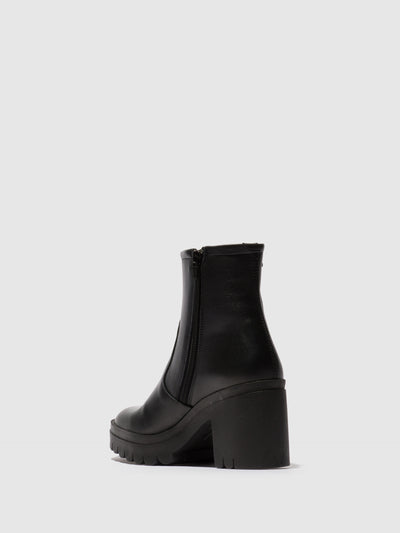 Zip Up Ankle Boots TAGI119FLY BLACK