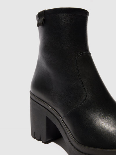 Zip Up Ankle Boots TAGI119FLY BLACK