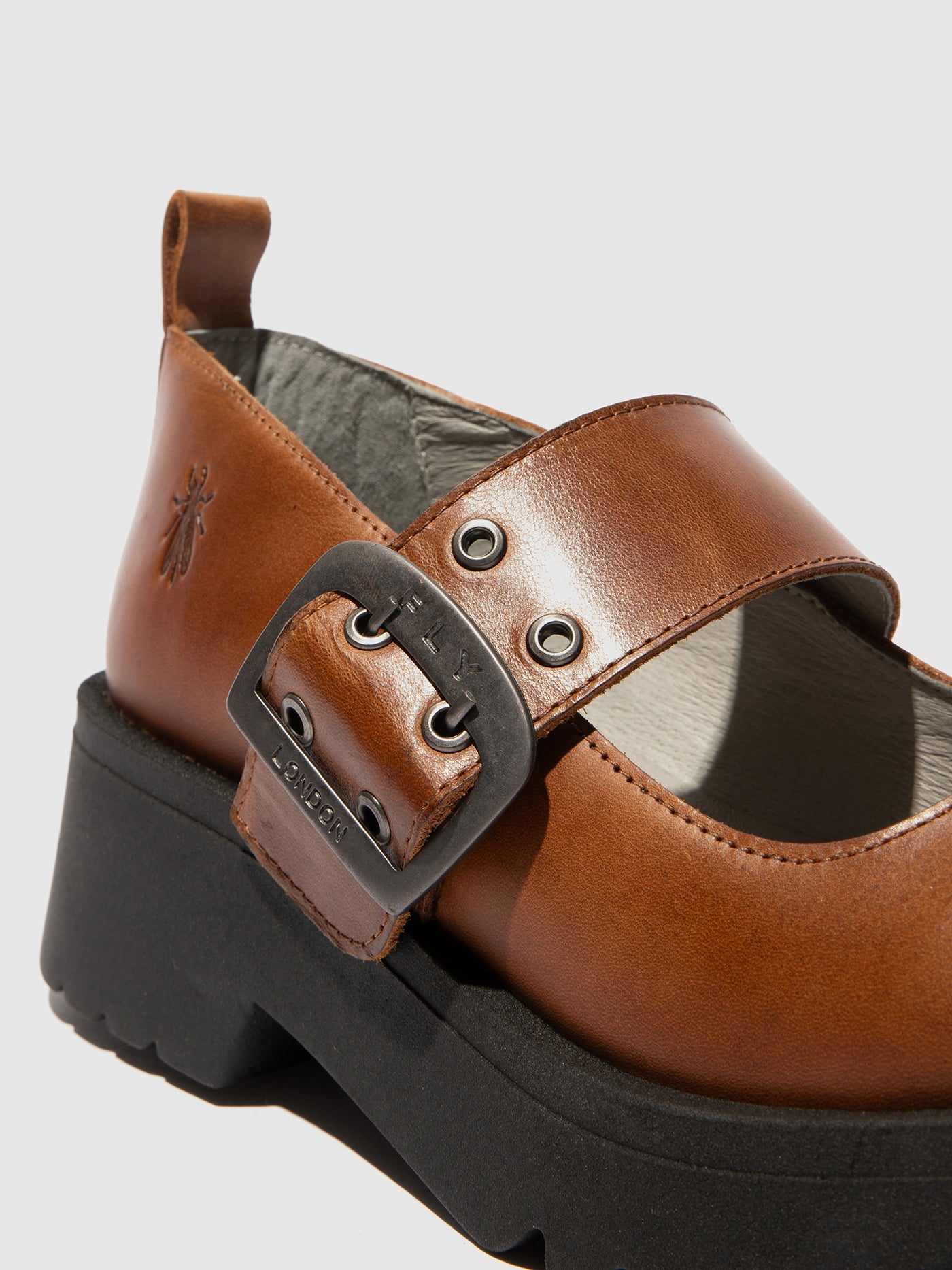 Buckle Shoes MOCH126FLY MID. BROWN