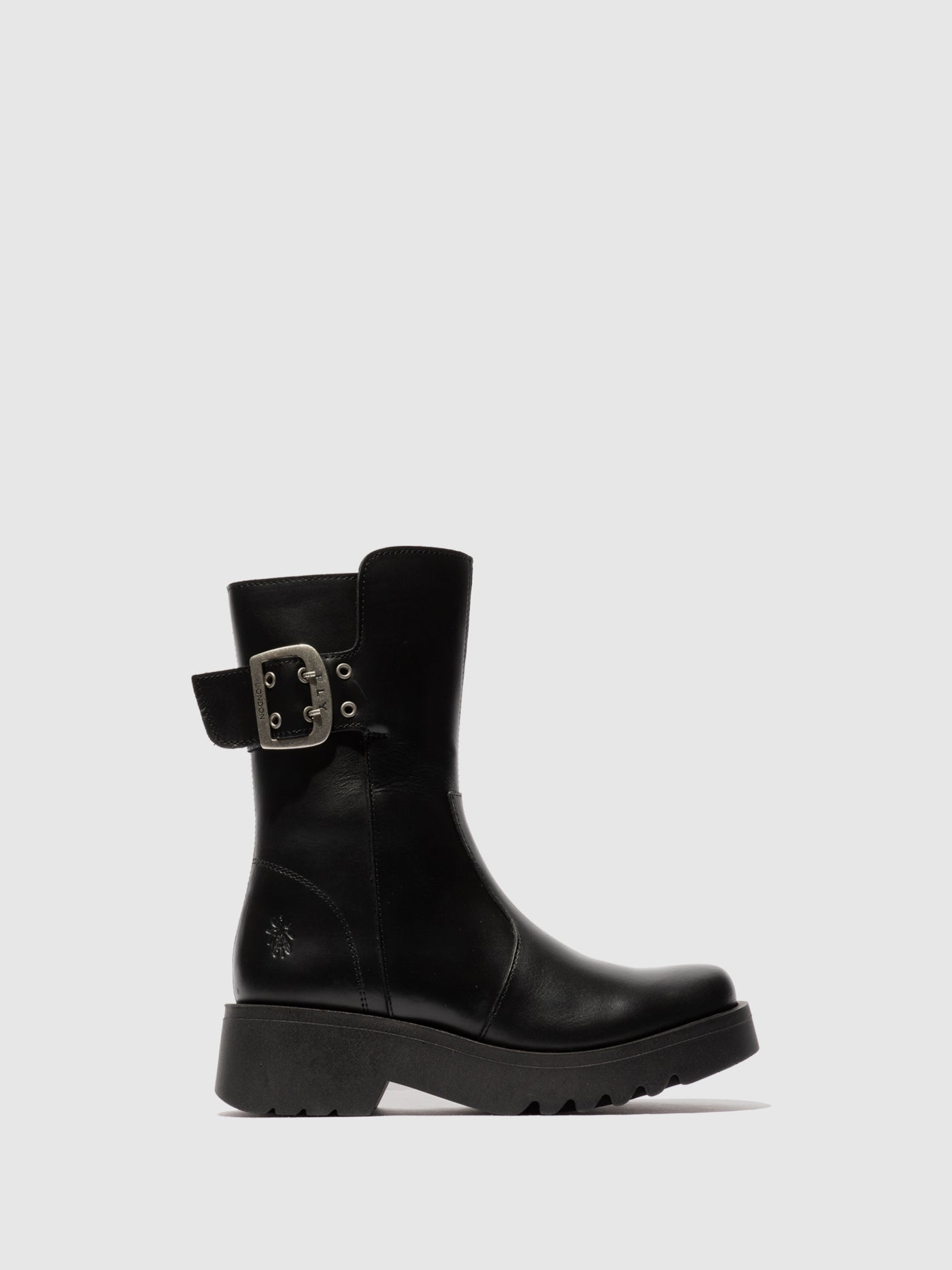 Buckle Ankle Boots MAZZ127FLY BLACK