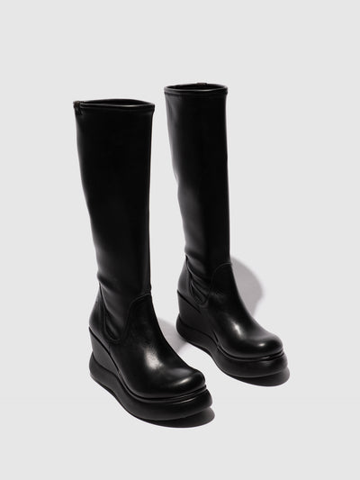 Knee-High Boots GLIN129FLY BLACK/BLACK