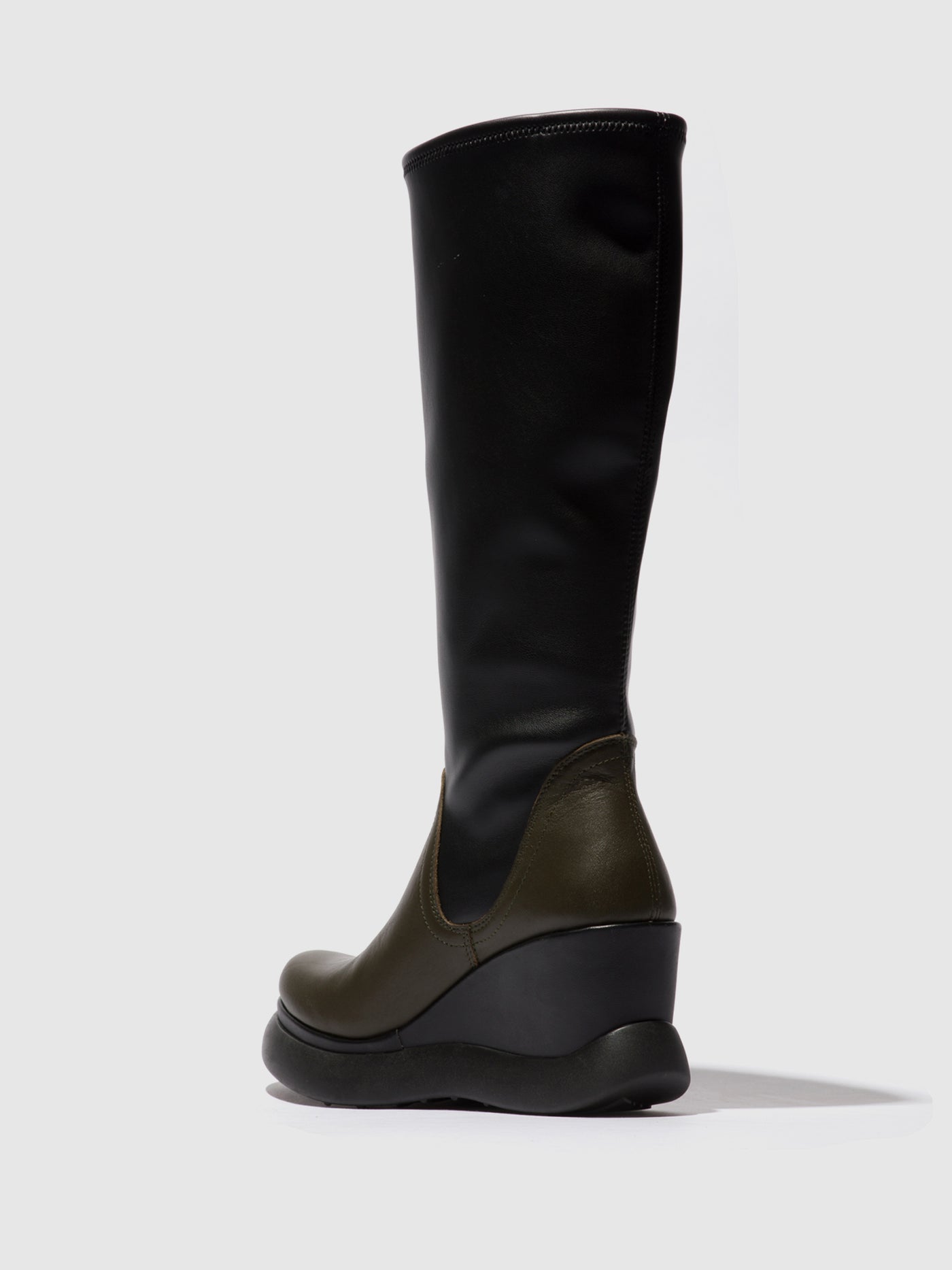 Knee-High Boots GLIN129FLY MILITARY/BLACK