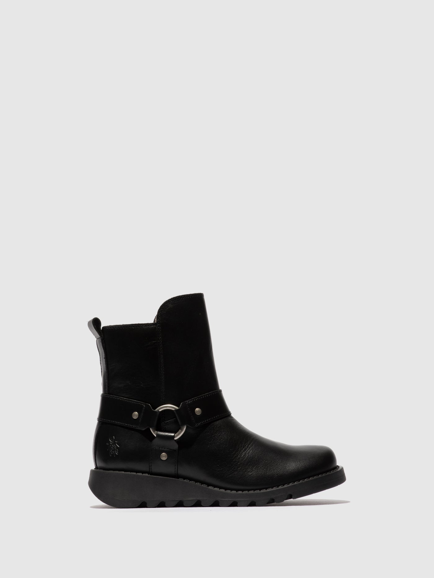 Zip Up Ankle Boots SOCH136FLY BLACK