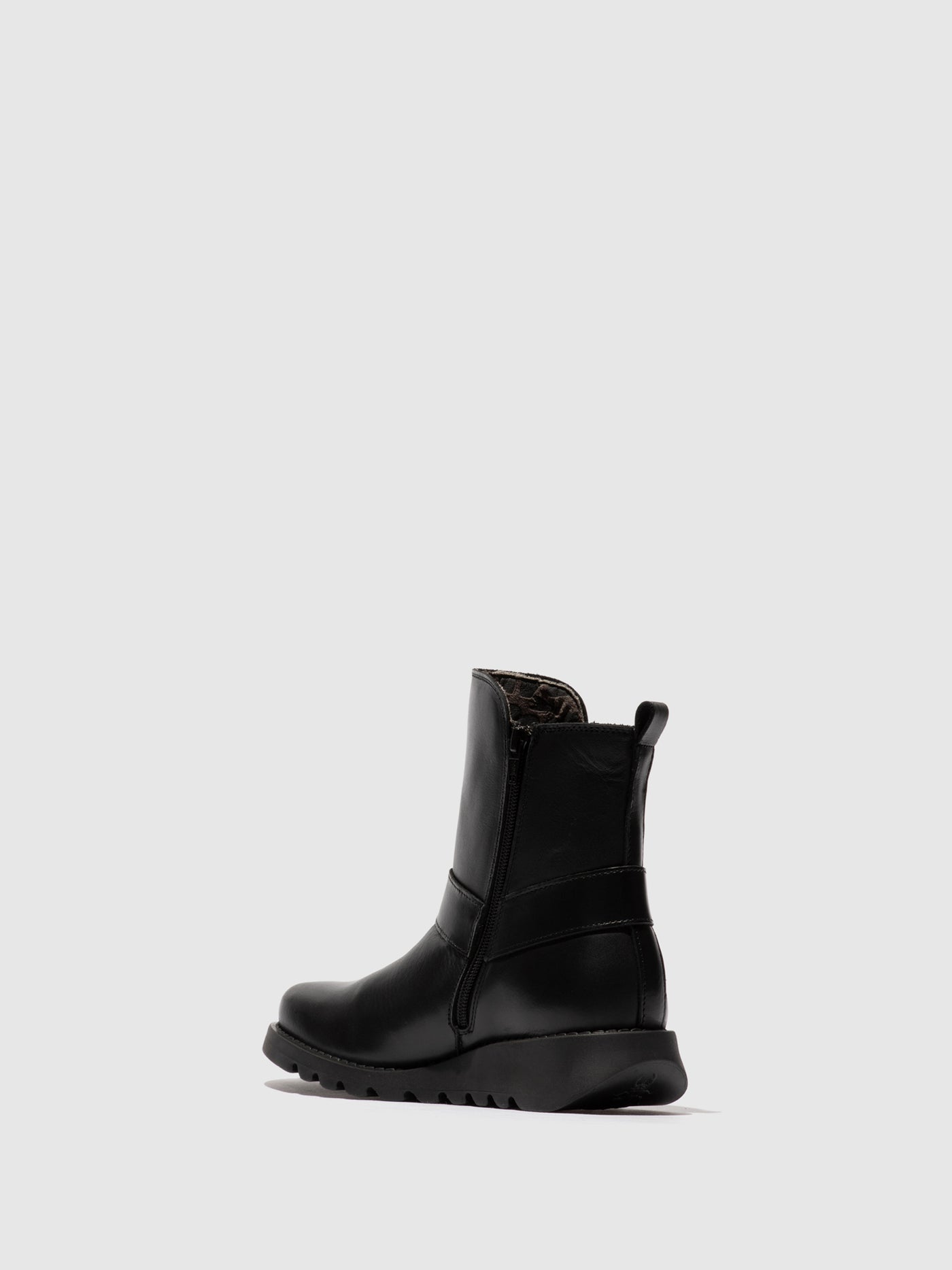 Zip Up Ankle Boots SOCH136FLY BLACK