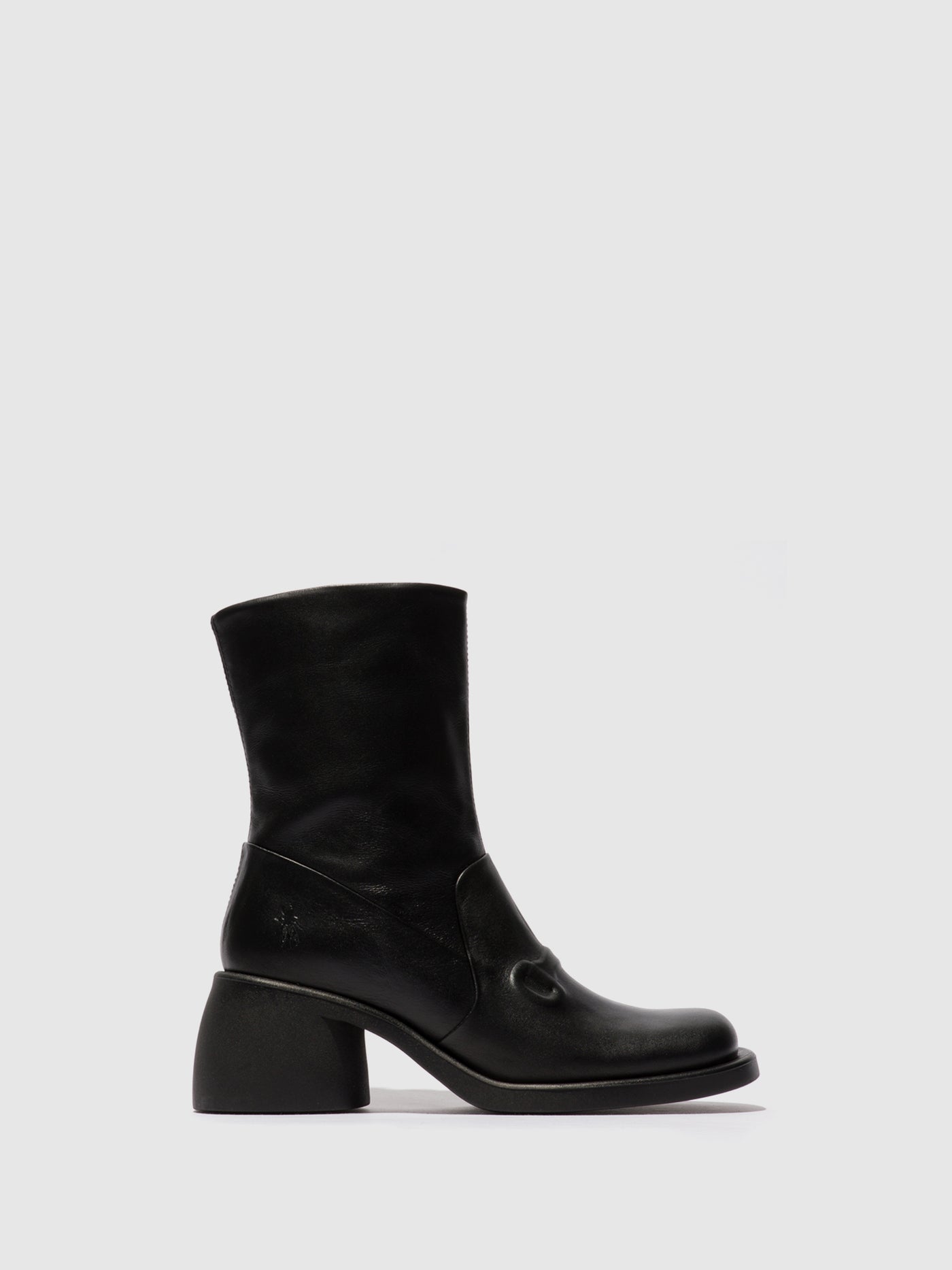 Zip Up Ankle Boots HAXI138FLY BLACK