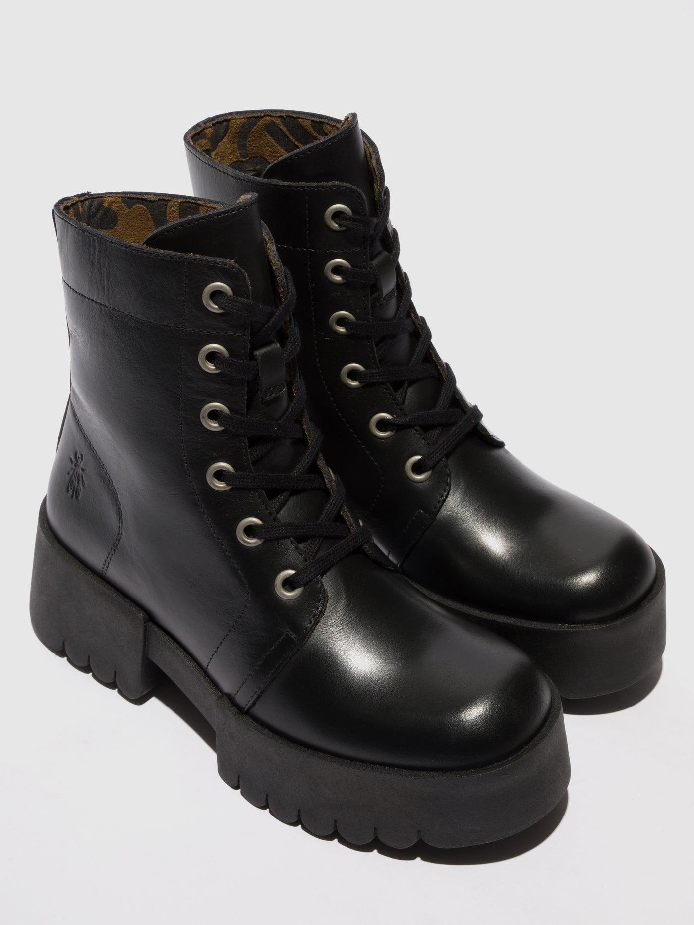 Lace-up Ankle Boots ELVU140FLY BLACK